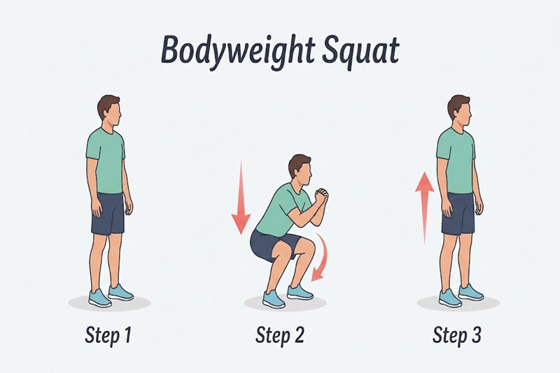 11. Bodyweight Squat