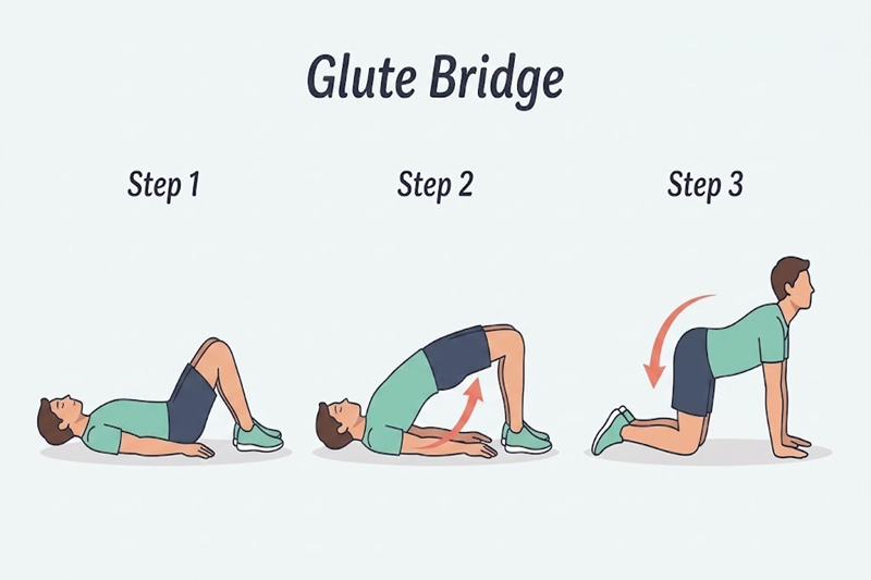 8. Glute Bridge