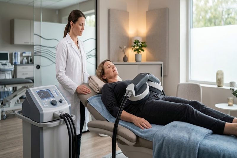 Electromagnetic therapy physiotherapy at Physio Care Dubai