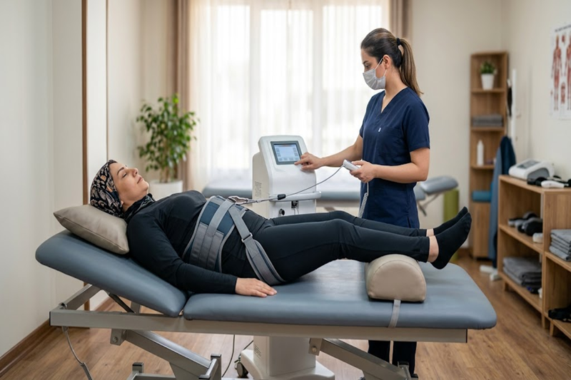 Spine and disc treatment with traction at Physio Care
