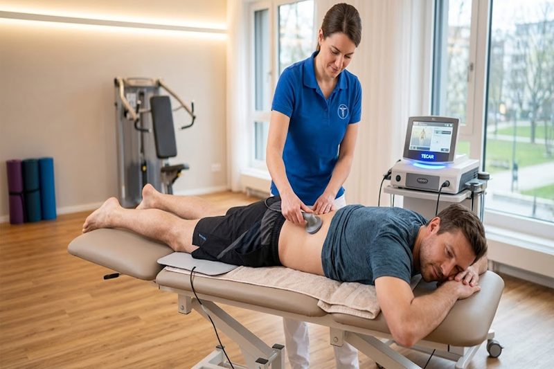 TECAR therapy for pain relief at Physio Care