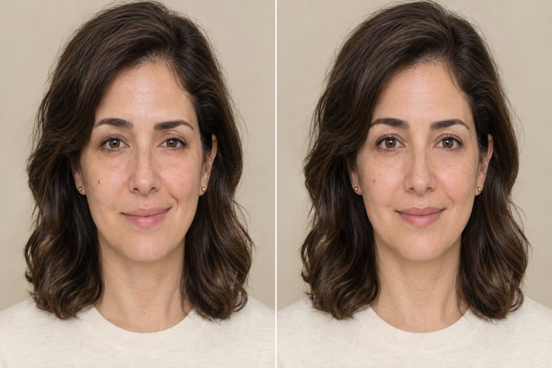 Bell’s palsy facial recovery comparison
