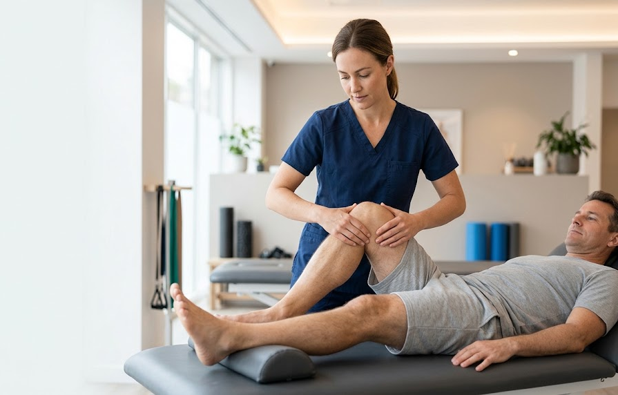 Manual therapy hands-on treatment at Physio Care