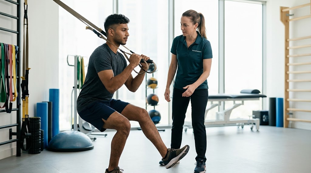 Strength training during sports injury rehabilitation